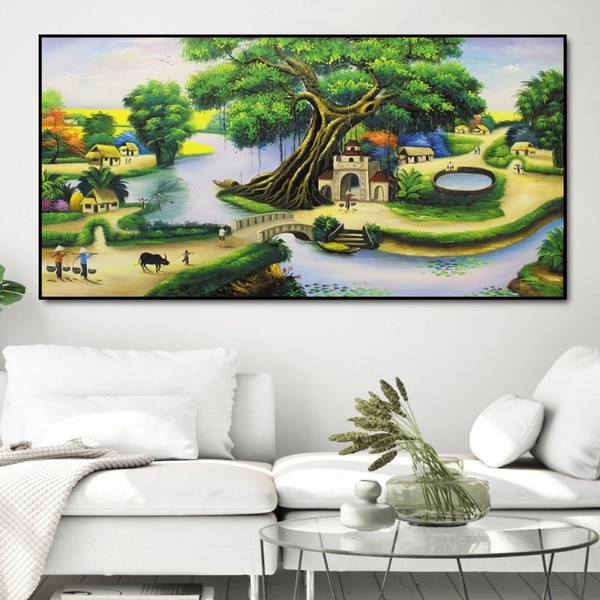 Tranh treo tường cảnh sông nước 4
