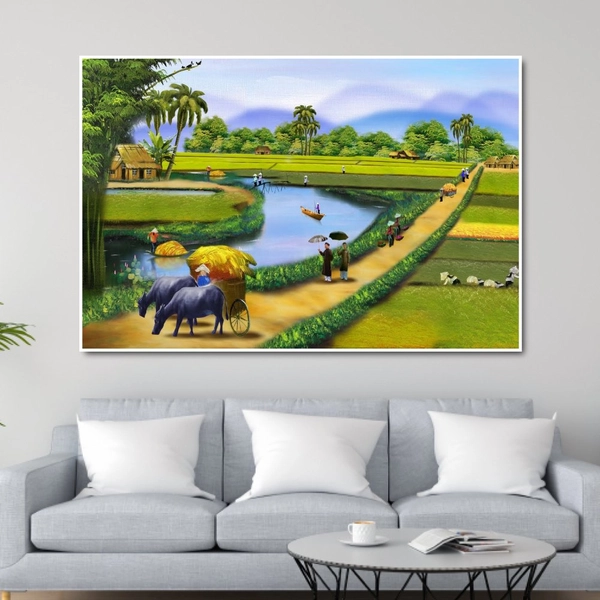 Tranh Treo Tường Phong Cảnh Con Đường Quê Hương