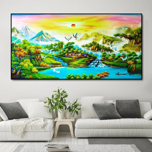Tranh treo tường phong cảnh sông nước