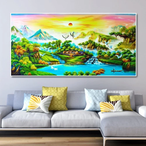 Tranh treo tường phong cảnh sông nước