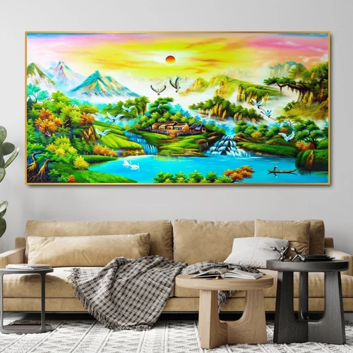 Tranh treo tường phong cảnh sông nước