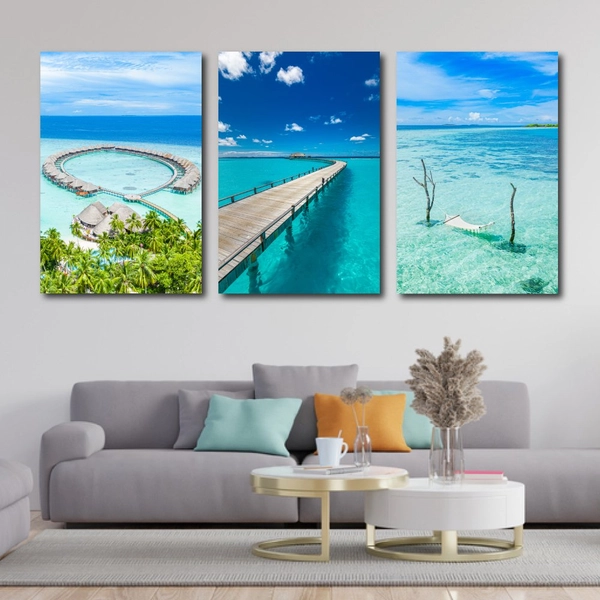 Tranh treo tường cảnh biển maldives