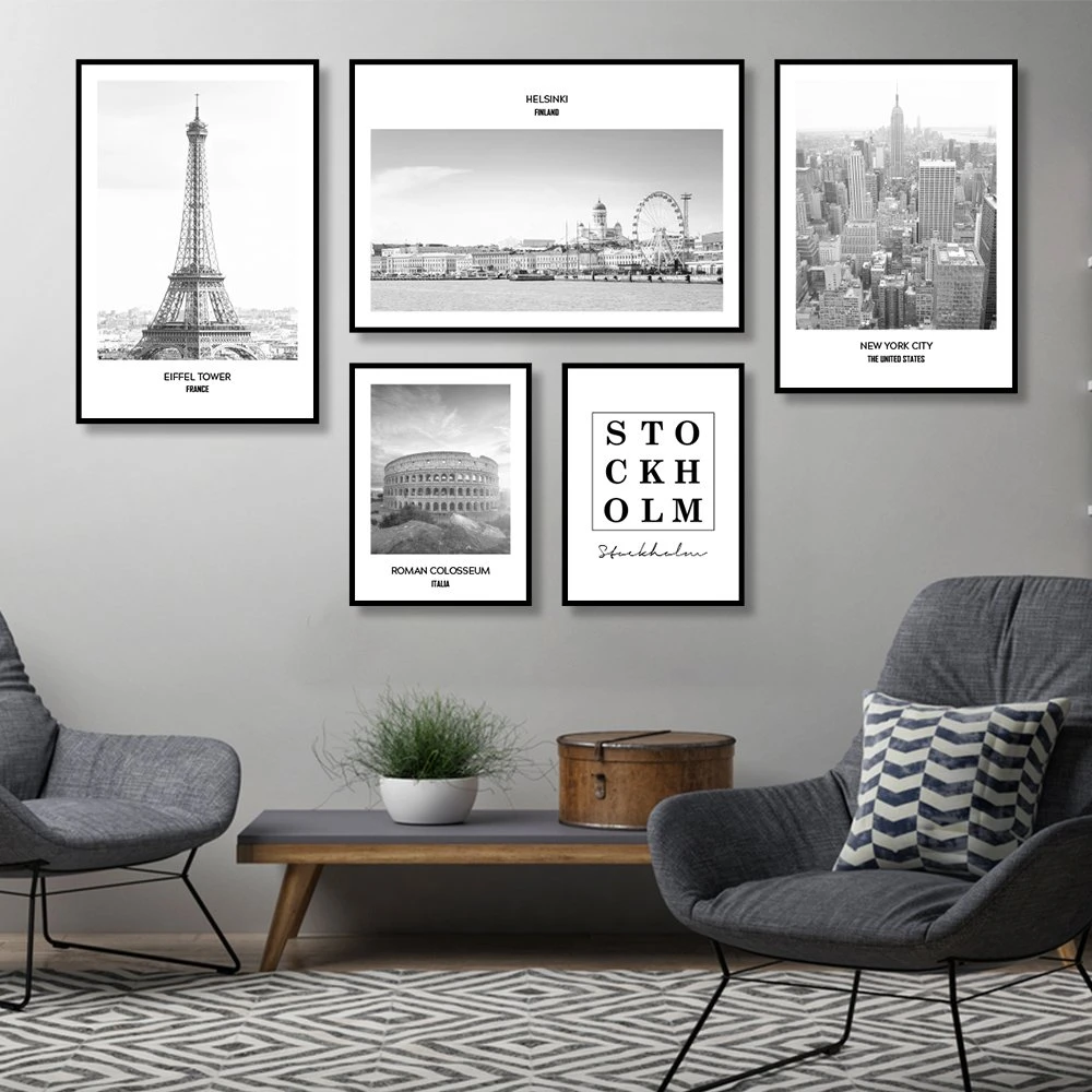 Tranh treo tường cảnh thành phố