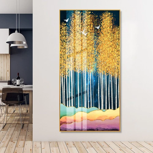 Tranh treo tường rừng vàng nghệ thuật