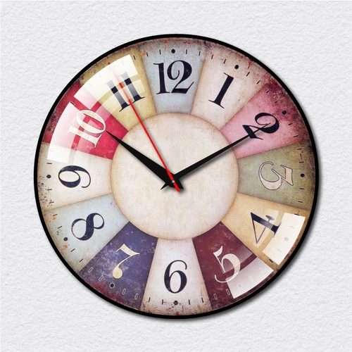 Đồng Hồ Treo Tường Vintage Sắc Màu Cổ Điển