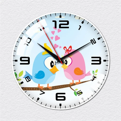 Đồng hồ vintage đôi chim xanh hồng