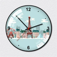 Đồng hồ vintage thành phố tuyết