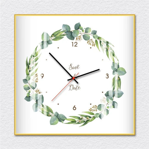 Đồng hồ vintage dây lá xanh 2