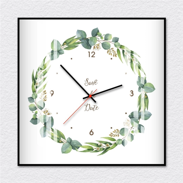 Đồng hồ vintage dây lá xanh 2