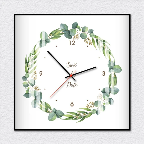 Đồng hồ vintage dây lá xanh 2