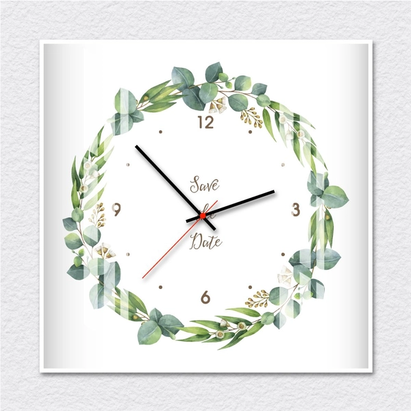 Đồng hồ vintage dây lá xanh 2