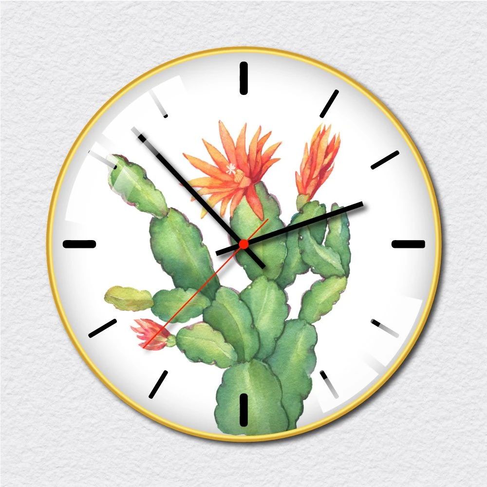 Đồng hồ vintage hoa xương rồng đỏ