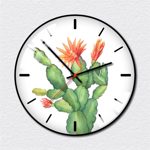 Đồng hồ vintage hoa xương rồng đỏ