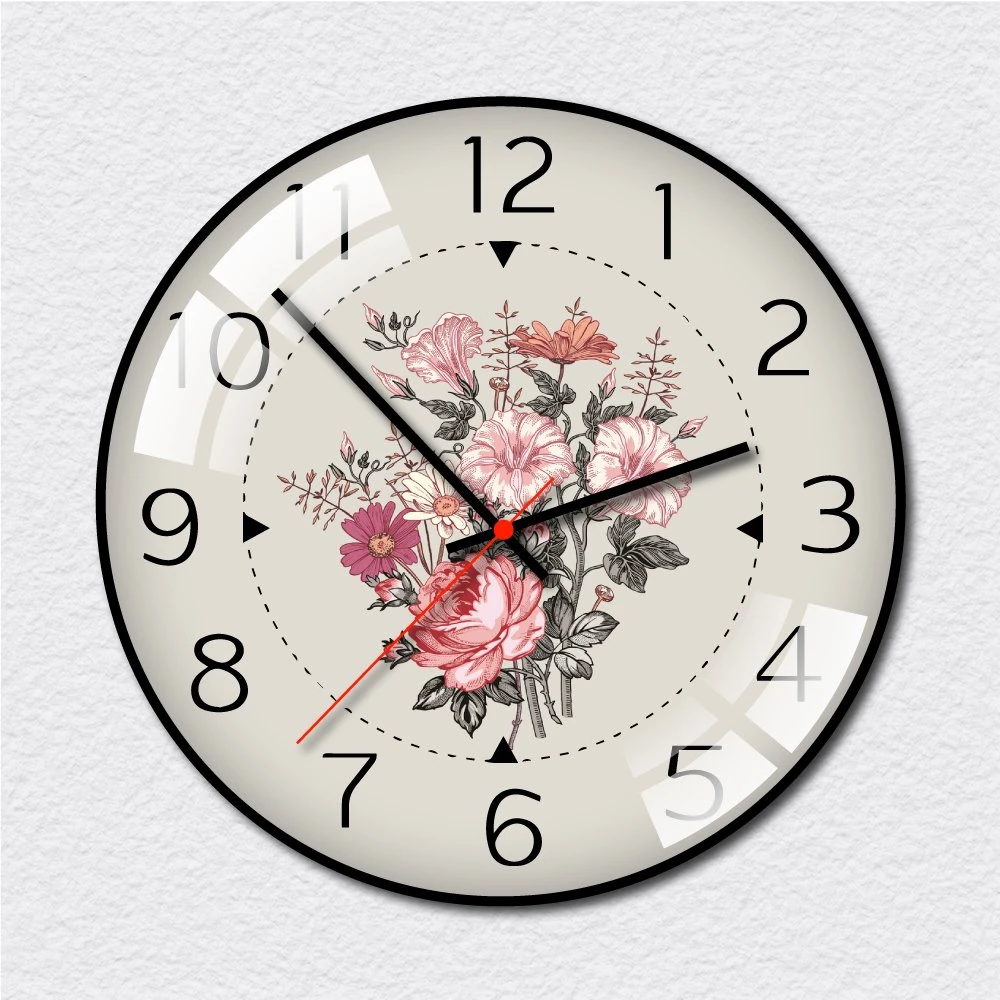 Đồng hồ vintage đóa hoa 3