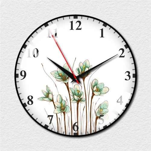 Đồng hồ vintage hoa xanh