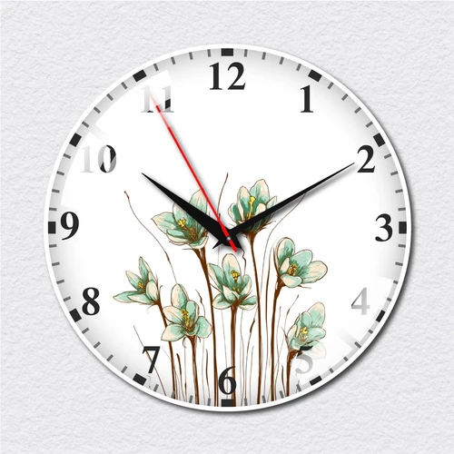 Đồng hồ vintage hoa xanh