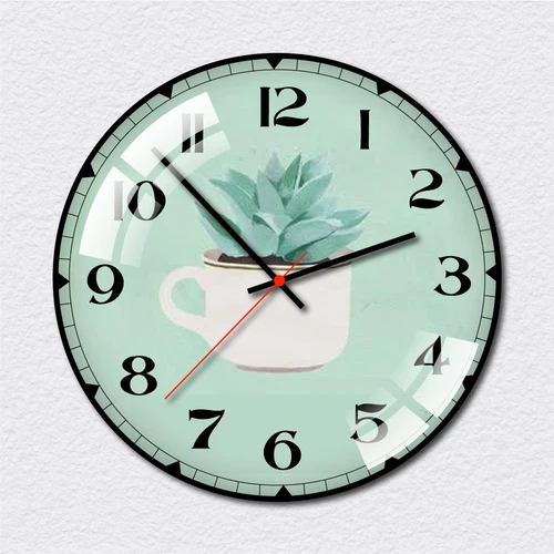 Đồng Hồ Vintage chậu sen đá 3