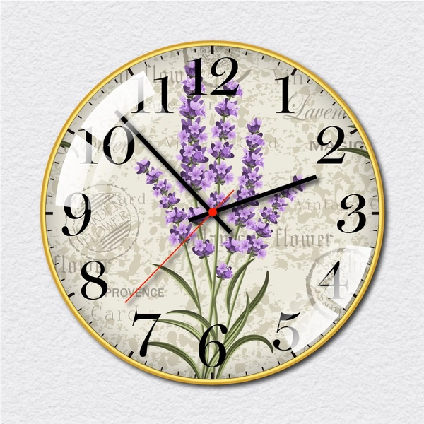 Đồng hồ vintage hoa oải hương