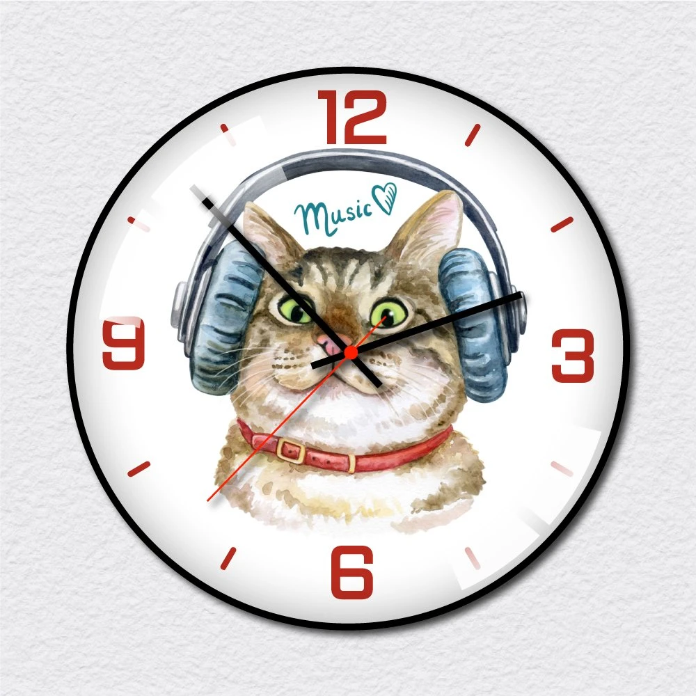 Đồng Hồ Vintage Chú Mèo Đáng yêu