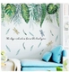 Decal dán tường giàn lá xanh treo tường 2