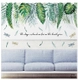 Decal dán tường giàn lá xanh treo tường 2