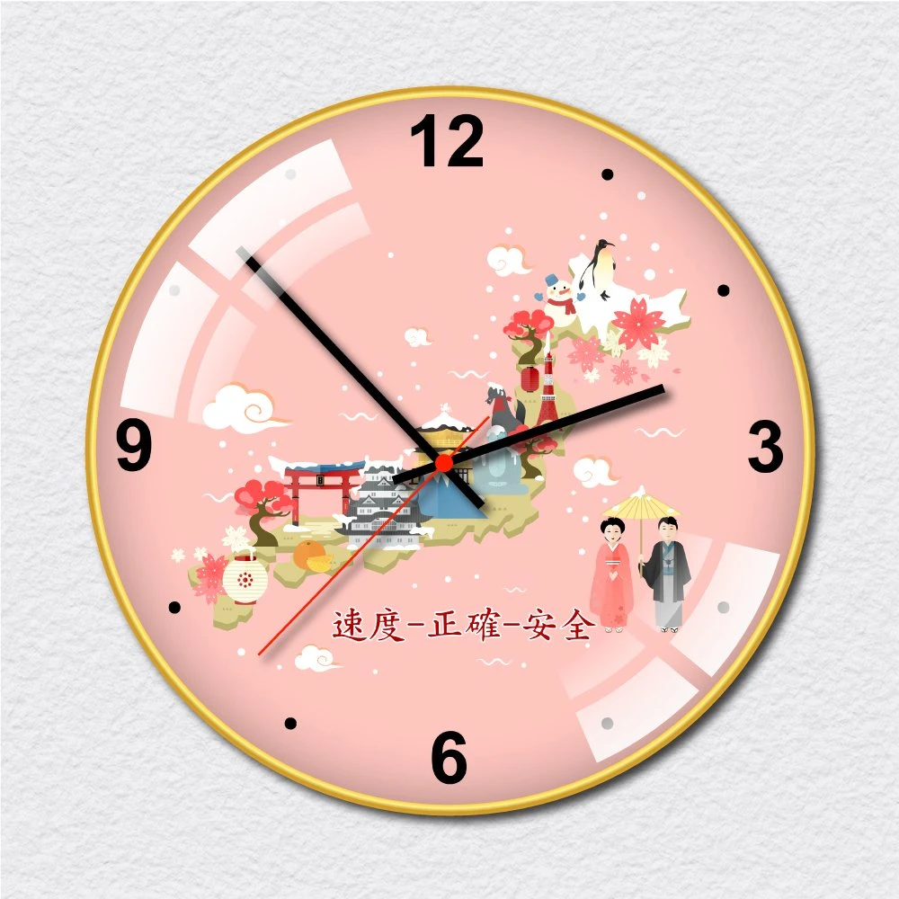 Đồng hồ vintage bản đồ du lịch Nhật Bản