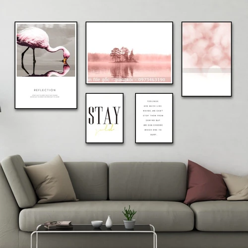 Tranh Treo Tường Hồng Hạc 3