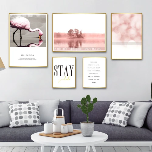 Tranh Treo Tường Hồng Hạc 3