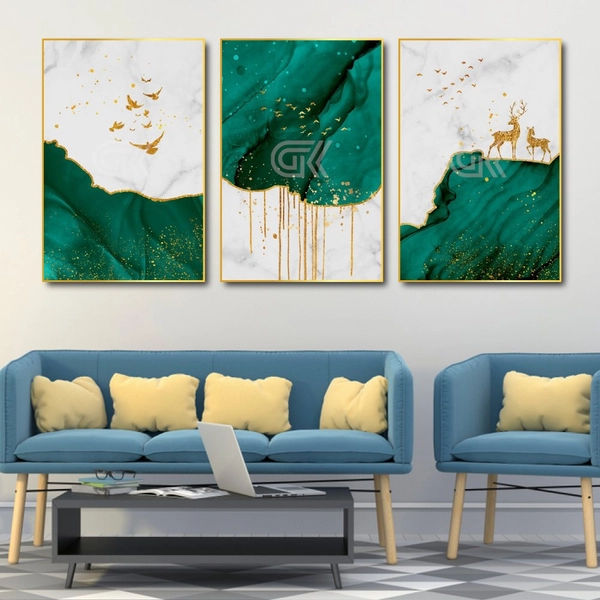 Tranh Treo Tường Hươu Vàng Nghệ Thuật