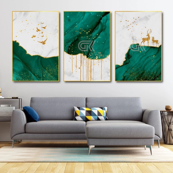 Tranh Treo Tường Hươu Vàng Nghệ Thuật