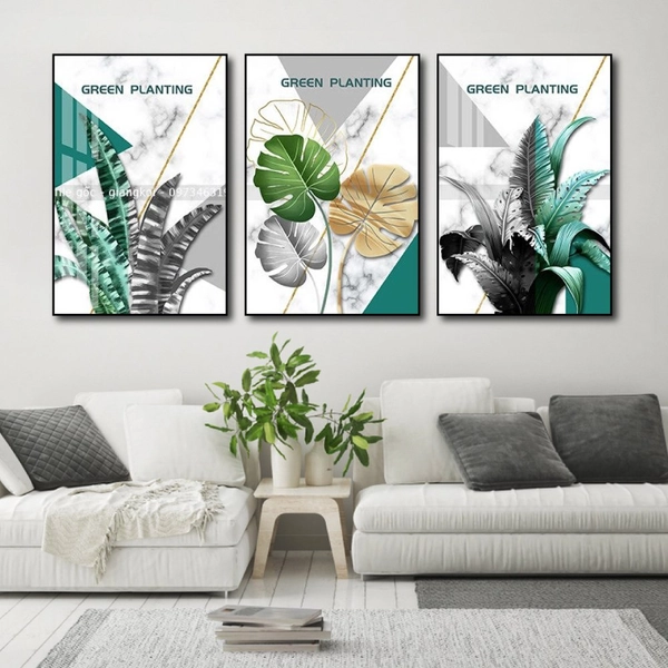 Tranh Treo Tường Lá Xanh Nhiệt Đới 11