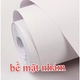 10m Giấy Dán Tường Màu Trắng Nhám