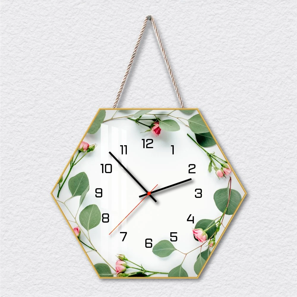 Tranh Đồng Hồ Vòng Hoa Vintage