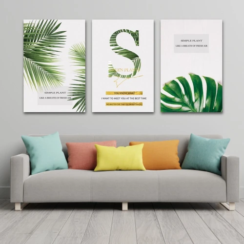 Tranh Treo Tường Lá Xanh Nghệ Thuật 10