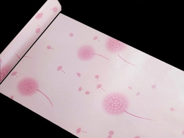 10m Giấy Dán Tường Hoa Bồ Công Anh Hồng