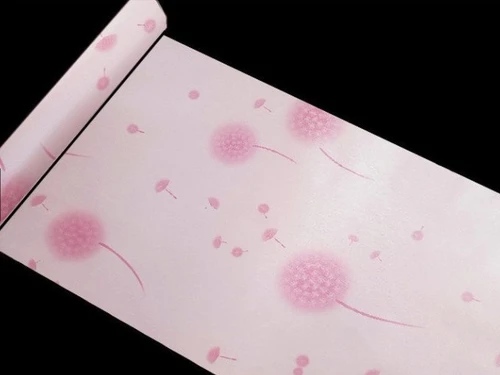 Giấy Dán Tường Hoa Bồ Công Anh Hồng Cuộn 0,45x10m