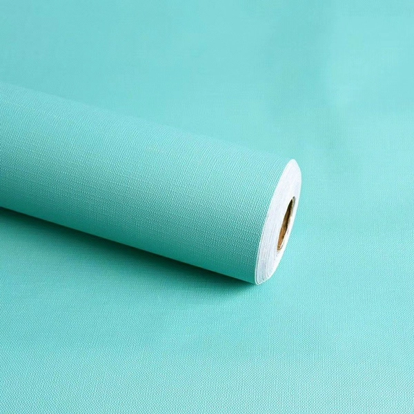 10m Giấy Dán Tường Màu Xanh Ngọc Nhám