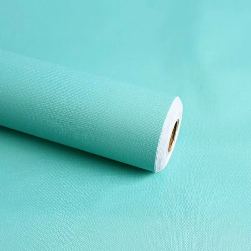 Giấy Dán Tường Màu Xanh Ngọc Nhám Cuộn 0,45x10m
