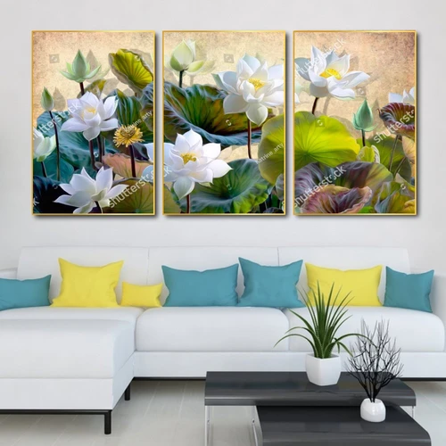 Tranh Treo Tường Sen Trắng