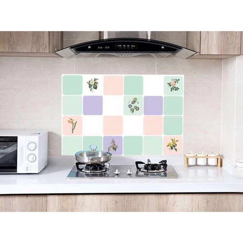 Decal bếp những ô màu sắc khổ 0,6x1m