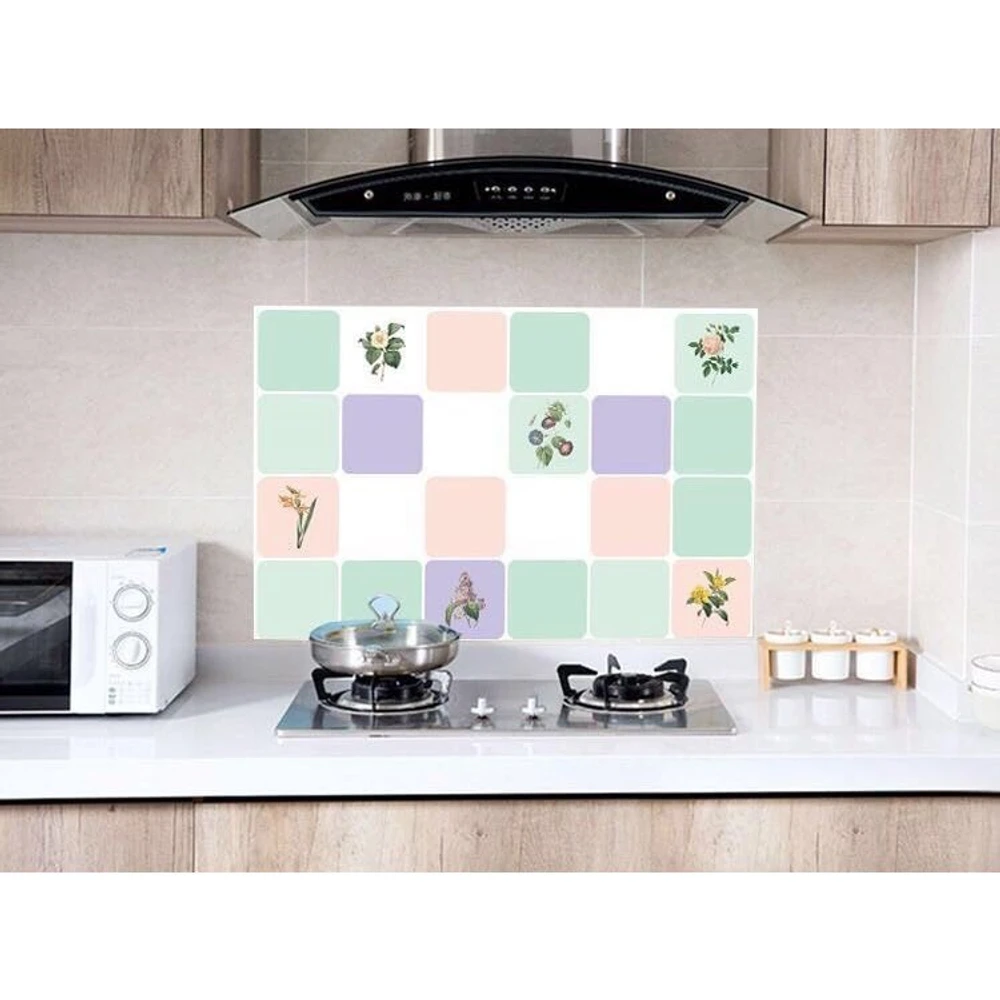 Decal bếp những ô màu sắc khổ 0,6x1m