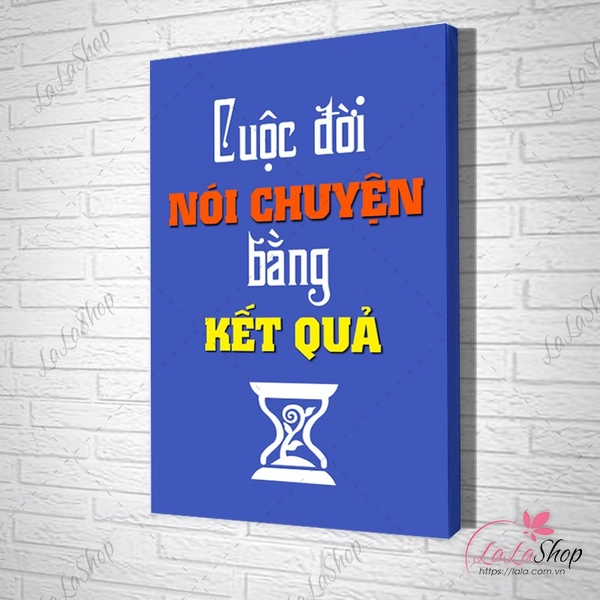 Tranh Văn Phòng Cuộc Đời Nói Chuyện Bằng Kết Quả
