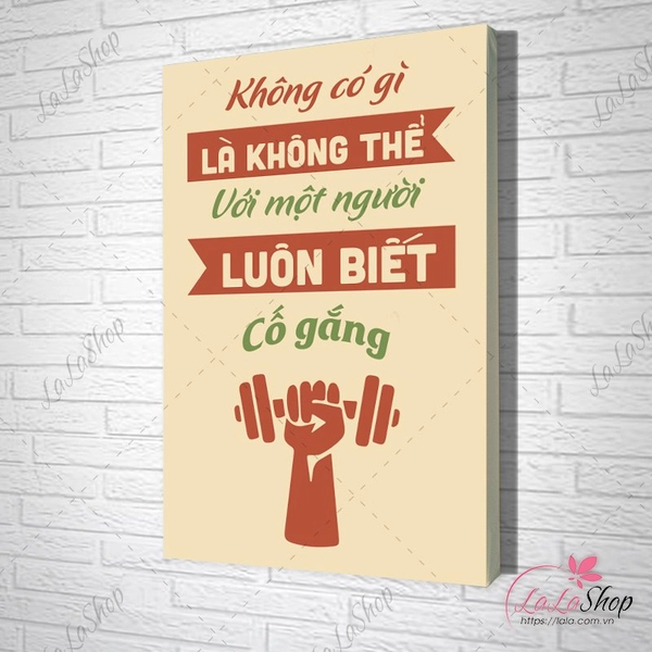 Tranh văn phòng không có gì là không thể với một người luôn biết cố gắng
