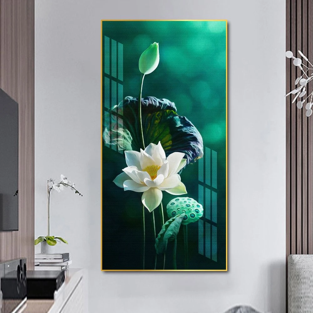 Tranh treo tường đóa sen trắng