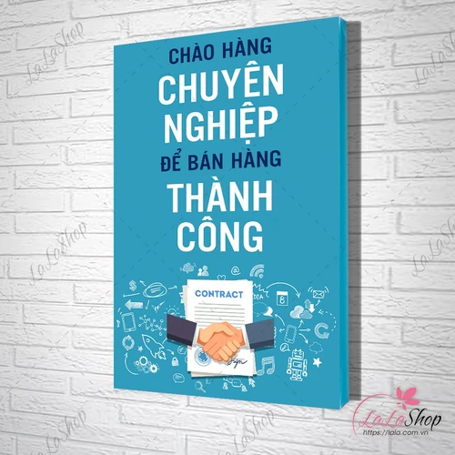 Tranh Văn Phòng Chào Hàng Chuyên Nghiệp Để Bán Hàng Thành Công