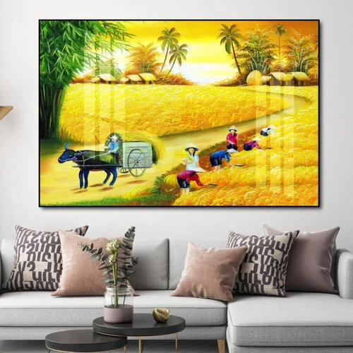 Tranh treo tường phong cảnh đồng quê Việt Nam