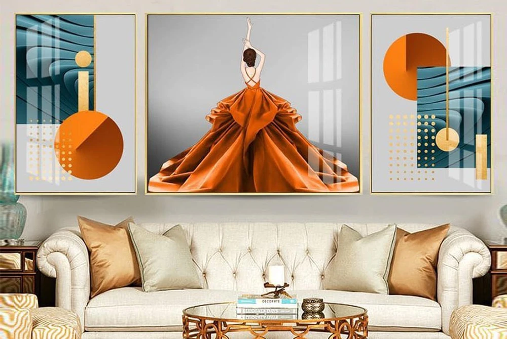 Tranh treo tường cô gái nghệ thuật 11