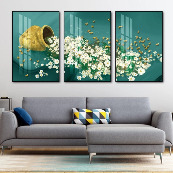 Tranh Treo Tường Cúc Họa Mi Trắng Tinh Khôi