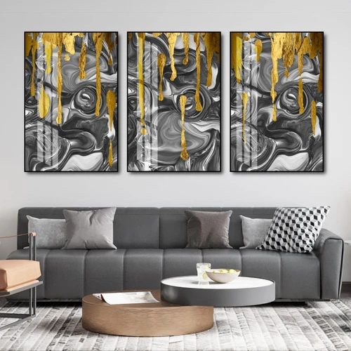 Tranh nghệ thuật trừu tượng sóng ngầm