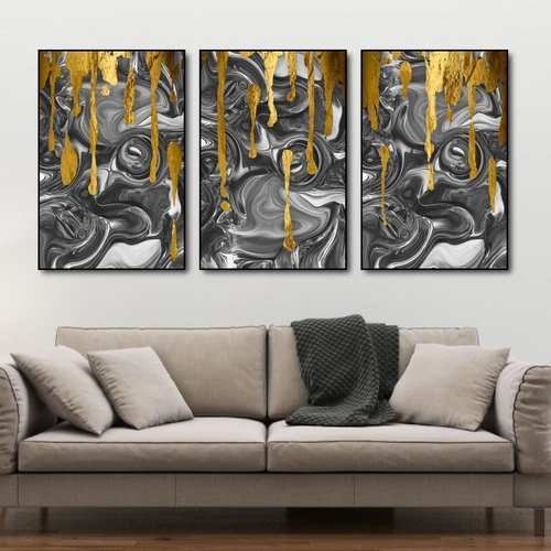 Tranh nghệ thuật trừu tượng sóng ngầm